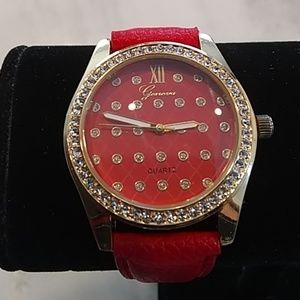 New Geneva red Ladies watch